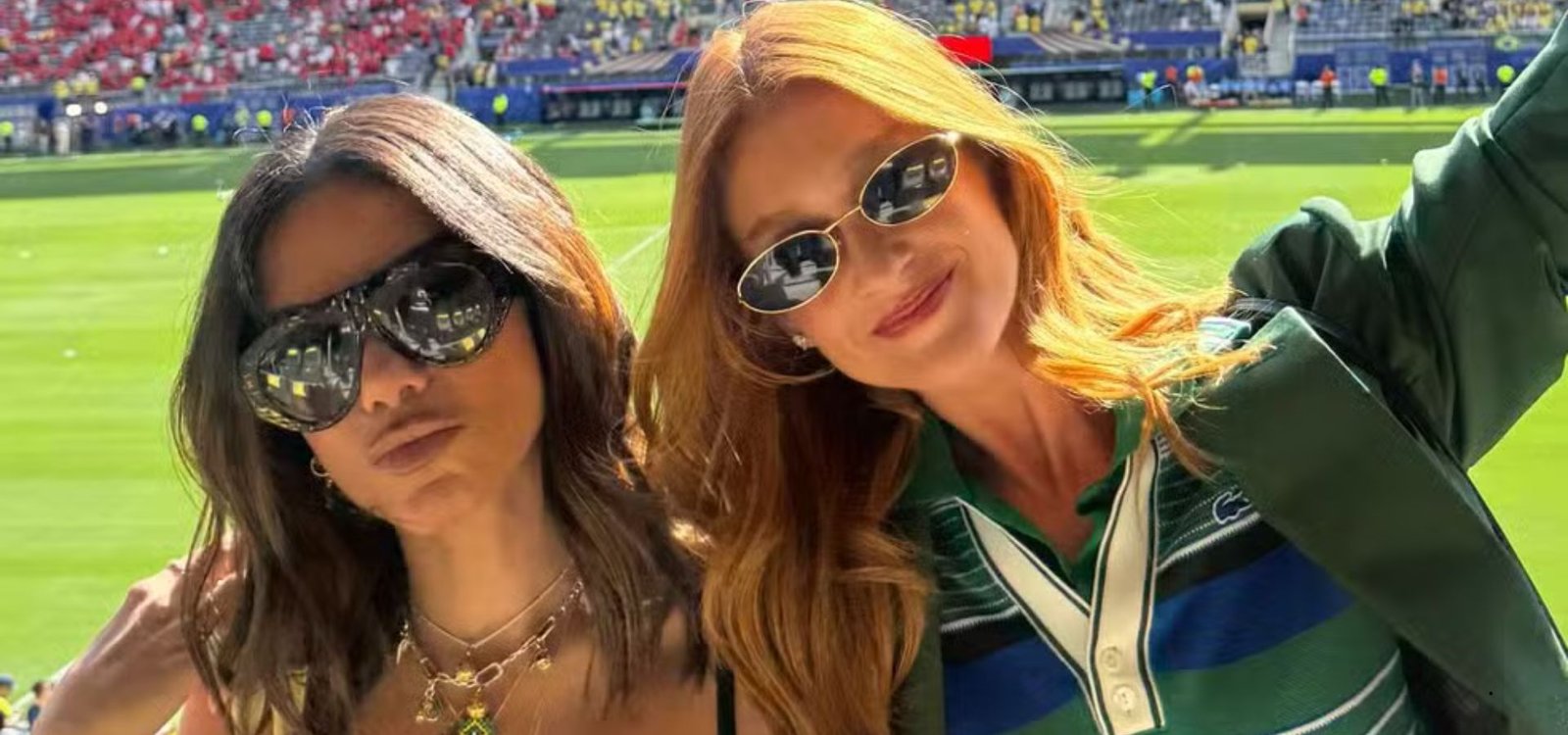 Anitta e Marina Ruy Barbosa transformam estreia do Brasil na Copa do Mundo em encontro de estrelas
